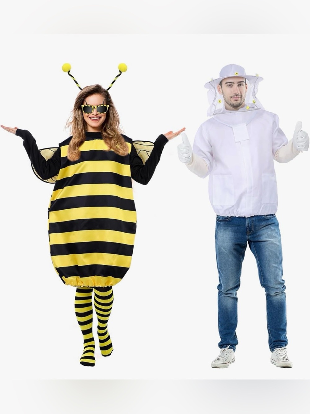 Couples Bee and Beekeeper Costumes